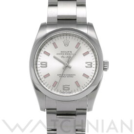 【全品ポイント2倍 5/30】【ローン60回払い無金利】【中古】 ロレックス ROLEX エアキング 114200 M番(2008年頃製造) シルバー メンズ 腕時計