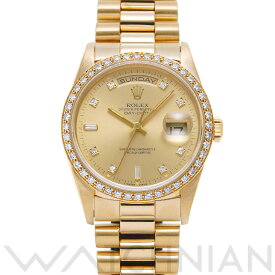 【ローン60回払い無金利】【中古】 ロレックス ROLEX デイデイト 18348A L番(1988年頃製造) シャンパン/ダイヤモンド メンズ 腕時計 ロレックス 時計 高級腕時計 ブランド