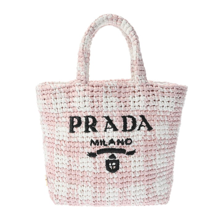 楽天市場】プラダ PRADA スモール クロシェ トートバッグ ピンク 