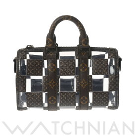 【4種選べるクーポン＆P2倍 4/25】【ローン60回払い無金利】【中古】 ルイ ヴィトン LOUIS VUITTON モノグラムチェス キーポル バンドリエール 25 ブラウン M20872 モノグラムキャンバス メンズ ボストンバッグ ヴィトンバッグ バック ブランド