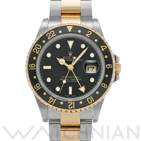 【4種選べるクーポン】【ローン60回払い無金利】【中古】 ロレックス ROLEX GMTマスターII 16713 K番(2001年頃製造) ブラック メンズ 腕時計 ロレックス 時計 高級腕時計 ブランド