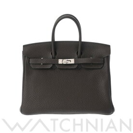 【全品ポイント2倍 5/30】【ローン60回払い無金利】【中古】 エルメス HERMES バーキン 25 ショコラ/パラジウム金具 トゴ レディース ハンドバッグ エルメス バッグ バック ブランド