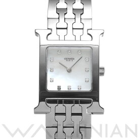 【ローン60回払い無金利】【中古】 エルメス HERMES Hウォッチ HH1.210 ホワイトシェル/ダイヤモンド レディース 腕時計 エルメス 時計 高級腕時計 ブランド