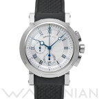 【4種選べるクーポン＆P2倍 4/20】【ローン60回払い無金利】【中古】 ブレゲ Breguet マリーンII クロノグラフ 5827BB/12/5ZU シルバー メンズ 腕時計 ブレゲ 時計 高級腕時計 ブランド