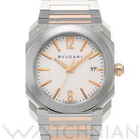 【4種選べるクーポン】【ローン60回払い無金利】【中古】 ブルガリ BVLGARI オクト ソロテンポ BGO38S ホワイト メンズ 腕時計 ブルガリ 時計 高級腕時計 ブランド