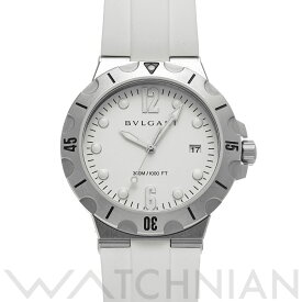 【4種選べるクーポン】【ローン60回払い無金利】【中古】 ブルガリ BVLGARI ディアゴノ スクーバ DP41SSD ホワイト メンズ 腕時計 ブルガリ 時計 高級腕時計 ブランド