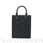 【4種選べるクーポン＆P2倍 4/25】【ローン60回払い無金利】【中古】 ルイ ヴィトン LOUIS VUITTON モノグラムアンプラント プティットサックプラ ノワール M81417 レザー レディース ハンドバッグ ヴィトンバッグ バック ブランド