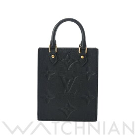 【全品ポイント2倍 5/30】【ローン60回払い無金利】【中古】 ルイ ヴィトン LOUIS VUITTON モノグラムアンプラント プティットサックプラ ノワール M81417 レザー レディース ハンドバッグ ヴィトンバッグ バック ブランド