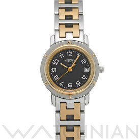 【ローン60回払い無金利】【中古】 エルメス HERMES クリッパー CL4.220 ブラック レディース 腕時計 エルメス 時計 高級腕時計 ブランド