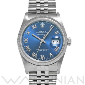 【全品ポイント2倍 5/30】【ローン60回払い無金利】【中古】 ロレックス ROLEX デイトジャスト 16220 T番(1996年頃製造) ブルー メンズ 腕時計 ロレックス 時計 高級腕時計 ブランド