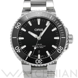 【ローン60回払い無金利】【中古】 オリス ORIS アクイス デイト 01 733 7730 4134-07 8 24 05PEB ブラック メンズ 腕時計 オリス 時計 高級腕時計 ブランド