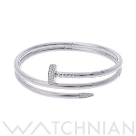 カルティエ CARTIER ジュストアンクル ブレスレット #17 CRN6708517 K18ホワイトゴールド WG ダイヤモンド レディース ブレスレット カルティエ 【ローン36回払い無金利】【中古】
