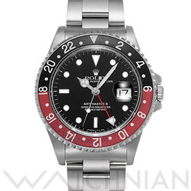 【5種選べるクーポン】【ローン60回払い無金利】【中古】 ロレックス ROLEX GMTマスターII 16710 N番(1991年頃製造) ブラック メンズ 腕時計 ロレックス 時計 高級腕時計 ブランド