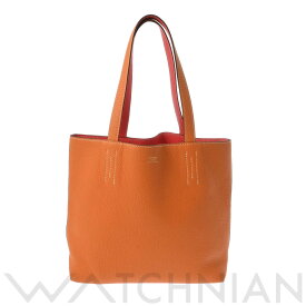 【4種選べるクーポン＆P2倍 4/25】【ローン60回払い無金利】【中古】 エルメス HERMES ドゥブルセンス 36 リバーシブル オレンジ/ルージュピヴォワンヌ トリヨンクレマンス レディース トートバッグ エルメス バッグ バック ブランド