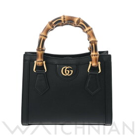 【5種選べるクーポン】【ローン60回払い無金利】【中古】 グッチ GUCCI ミニトートバッグ ダイアナ 2WAY ブラック/ゴールド金具 655661 レザー レディース ハンドバッグ グッチ ハンドバッグ バック ブランド