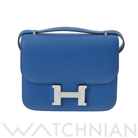 【4種選べるクーポン＆P2倍 4/20】【ローン60回払い無金利】【未使用】 エルメス HERMES コンスタンス ミニ18 ブルーフランス/パラジウム金具 ヴォースイフト レディース ショルダーバッグ エルメス ショルダーバッグ バック ブランド