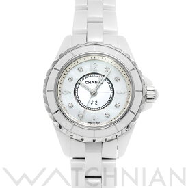 【ローン60回払い無金利】【中古】 シャネル CHANEL J12 29MM H2570 ホワイトシェル/ダイヤモンド レディース 腕時計 シャネル 時計 高級腕時計 ブランド