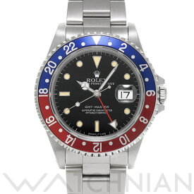 【5種選べるクーポン】【ローン60回払い無金利】【中古】 ロレックス ROLEX GMTマスター 16700 X番(1991年頃製造) ブラック メンズ 腕時計 ロレックス 時計 高級腕時計 ブランド