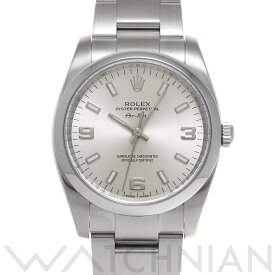 【4種選べるクーポン＆P2倍 4/25】【ローン60回払い無金利】【中古】 ロレックス ROLEX エアキング 114200 ランダムシリアル シルバー メンズ 腕時計 ロレックス 時計 高級腕時計 ブランド