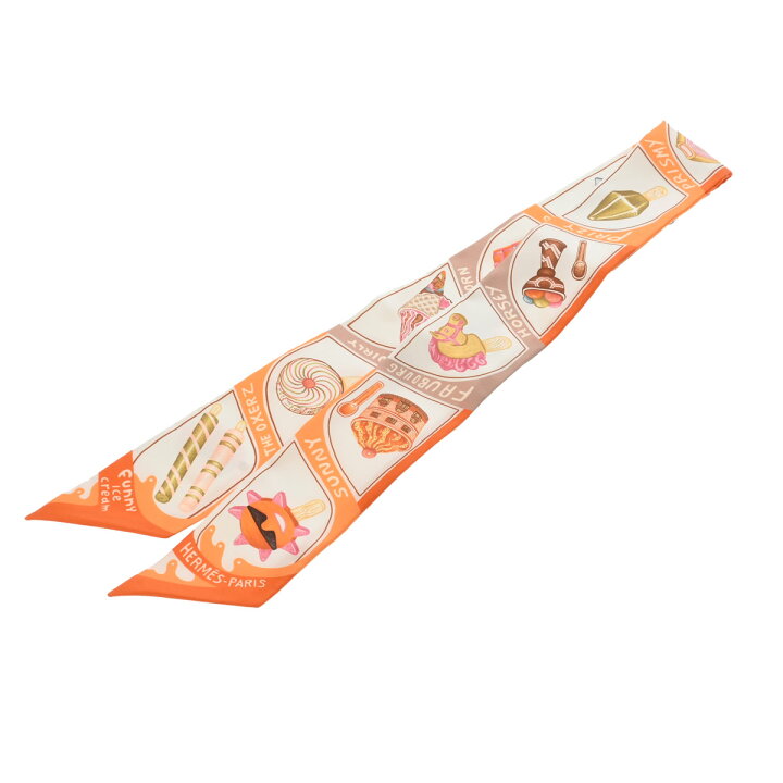楽天市場】エルメス HERMES ツイリー FUNNY ICE CREAM マルチカラー  