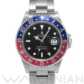 【5種選べるクーポン】【ローン60回払い無金利】【中古】 ロレックス ROLEX GMTマスター 16700 W番(1994年頃製造) ブラック メンズ 腕時計 ロレックス 時計 高級腕時計 ブランド