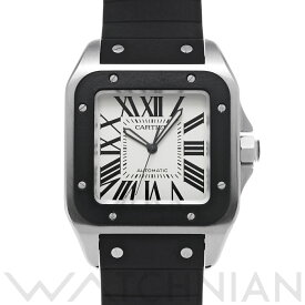 【全品ポイント2倍 5/30】【ローン60回払い無金利】【中古】 カルティエ CARTIER サントス100 LM W20121U2 シルバー メンズ 腕時計 カルティエ 時計 高級腕時計 ブランド