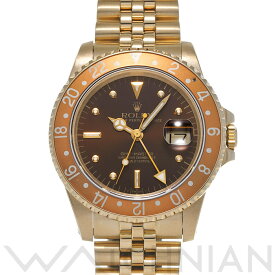 【4種選べるクーポン】【ローン60回払い無金利】【中古】 ロレックス ROLEX GMTマスター 16758 83番台(1985年頃製造) ブラウン メンズ 腕時計 ロレックス 時計 高級腕時計 ブランド