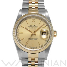 【全品ポイント2倍 5/30】【ローン60回払い無金利】【中古】 ロレックス ROLEX デイトジャスト 16233 T番(1997年頃製造) シャンパン メンズ 腕時計 ロレックス 時計 高級腕時計 ブランド