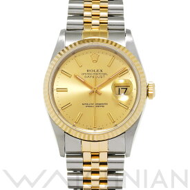 【5種選べるクーポン】【ローン60回払い無金利】【中古】 ロレックス ROLEX デイトジャスト 16233 S番(1994年頃製造) シャンパン メンズ 腕時計 ロレックス 時計 高級腕時計 ブランド