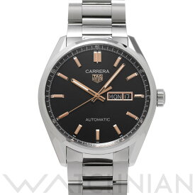 【5種選べるクーポン】【ローン60回払い無金利】【中古】 タグ ホイヤー TAG HEUER カレラ キャリバー5 デイデイト WBN2013.BA0640 ブラック メンズ 腕時計 タグ ホイヤー 時計 高級腕時計 ブランド