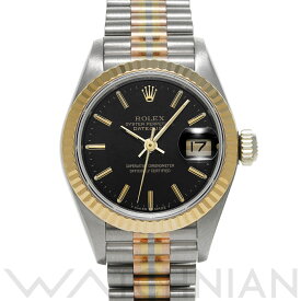 【4種選べるクーポン】【ローン60回払い無金利】【中古】 ロレックス ROLEX デイトジャスト トリドール 69179BIC 95番台(1986年頃製造) ブラック レディース 腕時計 ロレックス 時計 高級腕時計 ブランド
