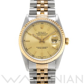 【5種選べるクーポン】【ローン60回払い無金利】【中古】 ロレックス ROLEX デイトジャスト 36 16233 L番(1988年頃製造) シャンパン メンズ 腕時計 ロレックス 時計 高級腕時計 ブランド