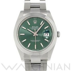 【4種選べるクーポン】【ローン60回払い無金利】【中古】 ロレックス ROLEX デイトジャスト 41 126300 ランダムシリアル ミントグリーン メンズ 腕時計 ロレックス 時計 高級腕時計 ブランド