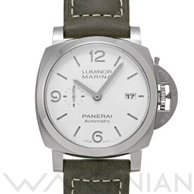 【4種選べるクーポン＆P2倍 5/25】【ローン60回払い無金利】【中古】 パネライ PANERAI ルミノールマリーナ 44mm PAM01314 X番(2021年製造) ホワイト メンズ 腕時計 パネライ 時計 高級腕時計 ブランド