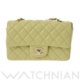 【〜8/11 最大3万円クーポン】シャネル CHANEL ミニフラップバッグ 20 ライトグリーン A69900 ラムスキン レディース ショルダーバッグ chanel シャネル バッグ バック ブランド 【ローン36回払い無金利】【中古】