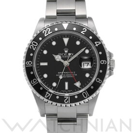 【5種選べるクーポン】【ローン60回払い無金利】【中古】 ロレックス ROLEX GMTマスターII 16710 Y番(2002年頃製造) ブラック メンズ 腕時計 ロレックス 時計 高級腕時計 ブランド