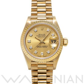 【ローン60回払い無金利】【中古】 ロレックス ROLEX デイトジャスト 69178G W番(1995年頃製造) シャンパン/ダイヤモンド レディース 腕時計 ロレックス 時計 高級腕時計 ブランド