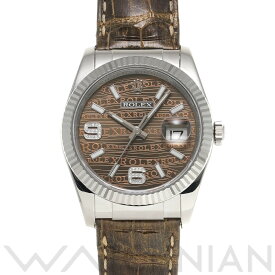 【ローン60回払い無金利】【中古】 ロレックス ROLEX デイトジャスト 36 116139 D番(2005年頃製造) ブラウンウェーブ/ダイヤモンド メンズ 腕時計 ロレックス 時計 高級腕時計 ブランド
