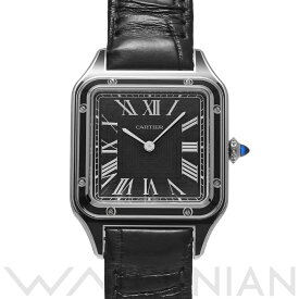 【ローン60回払い無金利】【中古】 カルティエ CARTIER サントス デュモン LM WSSA0046 ブラック メンズ 腕時計 カルティエ 時計 高級腕時計 ブランド