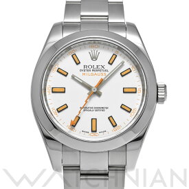 【ローン60回払い無金利】【中古】 ロレックス ROLEX ミルガウス 116400 M番(2008年頃製造) ホワイト メンズ 腕時計 ロレックス 時計 高級腕時計 ブランド