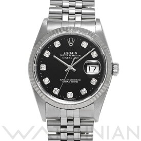 【ローン60回払い無金利】【中古】 ロレックス ROLEX デイトジャスト 16234G Y番(2003年頃製造) ブラック/ダイヤモンド メンズ 腕時計 ロレックス 時計 高級腕時計 ブランド