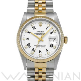 【ローン60回払い無金利】【中古】 ロレックス ROLEX デイトジャスト 16233G T番(1996年頃製造) ホワイト/ダイヤモンド メンズ 腕時計 ロレックス 時計 高級腕時計 ブランド