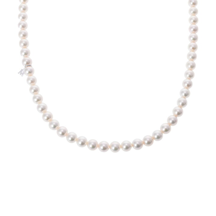 楽天市場】ミキモト MIKIMOTO パールネックレス 8.0-8.3mm K18刻印 K18 