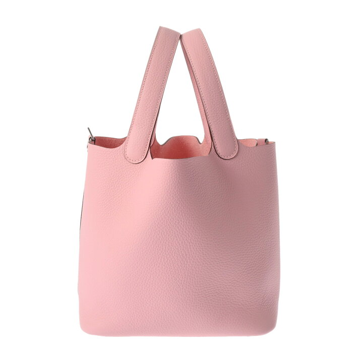 楽天市場】エルメス HERMES ピコタンロック MM ローズサクラ トリヨン 