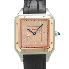 【〜8/11 最大3万円クーポン】カルティエ CARTIER サントス デュモン XL W2SA0025 ピンク メンズ 腕時計 カルティエ 時計 高級腕時計 ブランド 【ローン36回払い無金利】【中古】