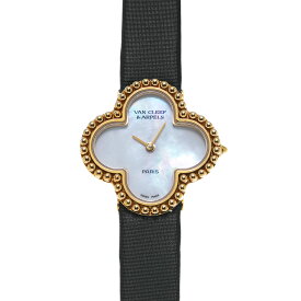 【〜7/26 最大3万円クーポン】ヴァン クリーフ&アーペル Van Cleef & Arpels ヴィンテージ アルハンブラ 122974 ホワイトシェル レディース 腕時計 ヴァン クリーフ&アーペル 時計 高級腕時計 ブランド 【ローン36回払い無金利】【中古】