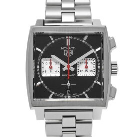 タグ ホイヤー TAG HEUER モナコ キャリバーホイヤー02 クロノグラフ CBL2113.BA0644 ブラック/シルバー メンズ 腕時計 タグ ホイヤー 時計 高級腕時計 ブランド 【ローン36回払い無金利】【中古】