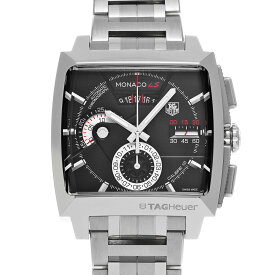 タグ ホイヤー TAG HEUER モナコ LS キャリバー12 クロノグラフ CAL2110.BA0781 ブラック レディース 腕時計 タグ ホイヤー 時計 高級腕時計 ブランド 【ローン36回払い無金利】【中古】