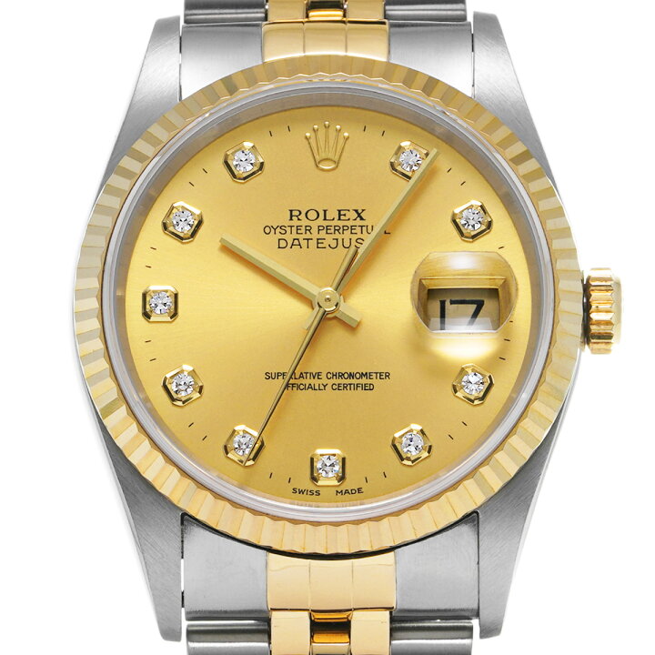 楽天市場】ロレックス ROLEX デイトジャスト 16233G U番(1997年頃製造  