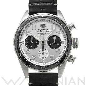 【〜7/26 最大3万円クーポン】タグ ホイヤー TAG HEUER オータヴィア キャリバーホイヤー02 フライバッククロノグラフ クロノメーター CBE511B.FC8279 シルバー/ブラック メンズ 腕時計 タグ ホイヤー 時計 高級腕時計 ブランド 【ローン36回払い無金利】【中古】